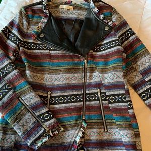 Serape print blazer